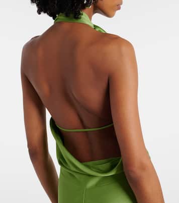 Reannon draped satin gown | Simkhai