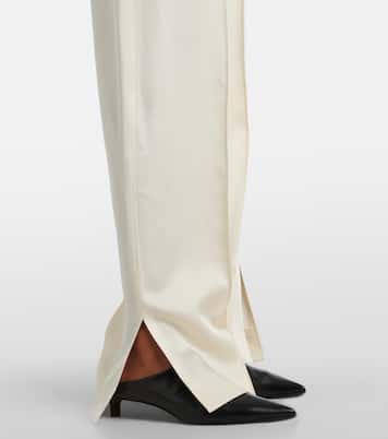 Gathered satin wide-leg pants | Jil Sander