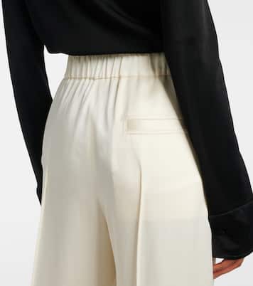 Gathered satin wide-leg pants | Jil Sander