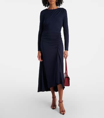 Abito midi con ruches | Veronica Beard