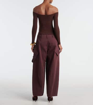 Pantaloni cargo in twill di cotone | Alaïa