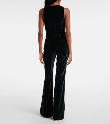 Cotton velvet flared pants | Etro