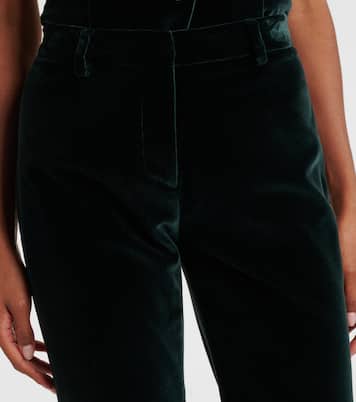 Cotton velvet flared pants | Etro