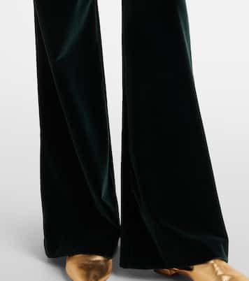 Cotton velvet flared pants | Etro