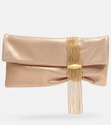 Verzierte Clutch Zandra Small aus Veloursleder | Jimmy Choo