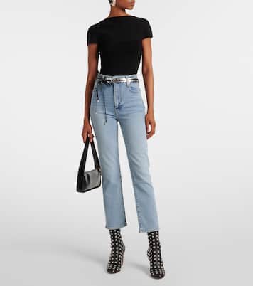 Jeans regular Pencil Crop a vita alta | Frame