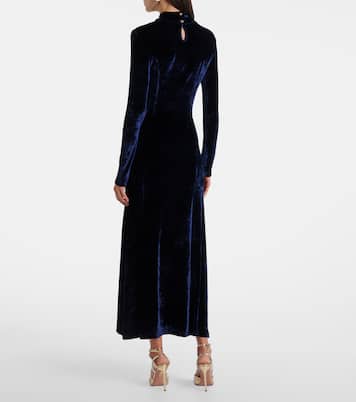 Midikleid aus Samt | Rabanne
