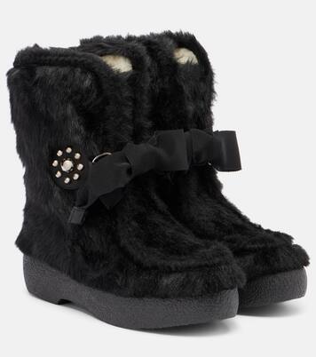 Ankle Boots Snowish aus Faux Shearling | Valentino Garavani