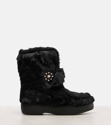 Ankle Boots Snowish aus Faux Shearling | Valentino Garavani