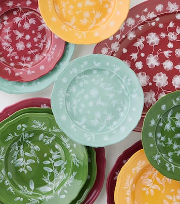 Plato de postre floral de porcelana por Ginori 1735 | Cabana