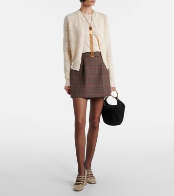 Checked wool miniskirt | Chloé