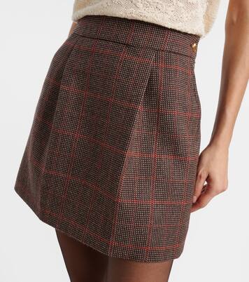 Checked wool miniskirt | Chloé