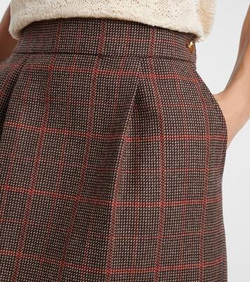Checked wool miniskirt | Chloé