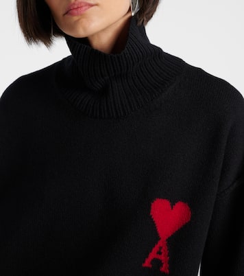 Ami de Cœur virgin wool turtleneck sweater | Ami Paris