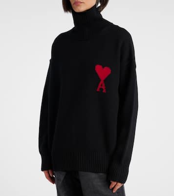 Ami de Cœur virgin wool turtleneck sweater | Ami Paris