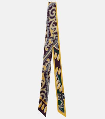 Sciarpa in twill di seta con stampa | Etro