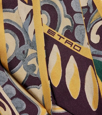 Sciarpa in twill di seta con stampa | Etro