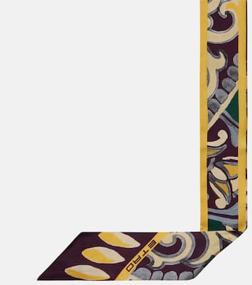Sciarpa in twill di seta con stampa | Etro