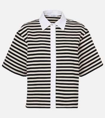 Wilson striped poplin-trimmed jersey shirt | Max Mara