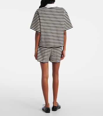 Wilson striped poplin-trimmed jersey shirt | Max Mara