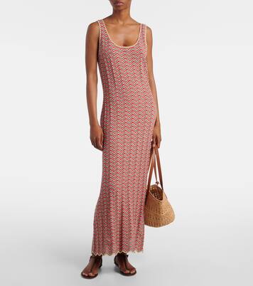 Bondi open-knit cotton maxi dress | Rixo