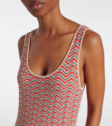 Bondi open-knit cotton maxi dress | Rixo
