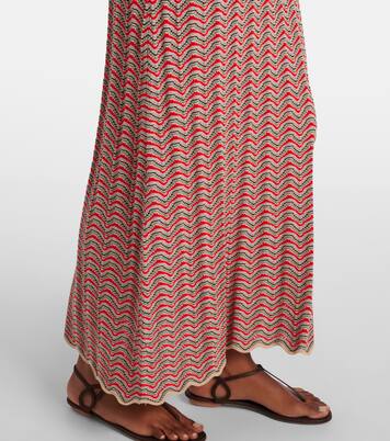 Bondi open-knit cotton maxi dress | Rixo