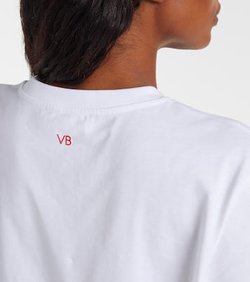 Camiseta Slogan de jersey de algodón | Victoria Beckham