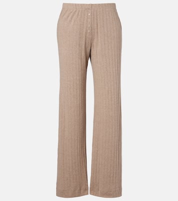 Weite Hose Pointelle aus Strick | Leset