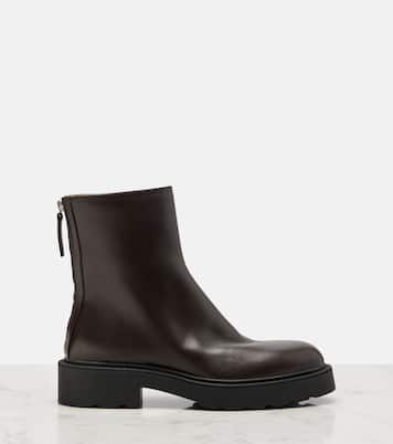 Nobilis Fast leather ankle boots | The Row