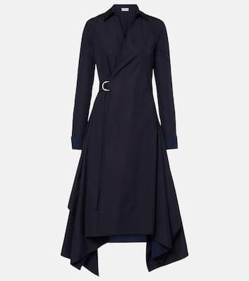 Draped cotton wrap dress | Loewe