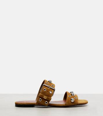 Nellcôte studded suede sandals | Valentino Garavani