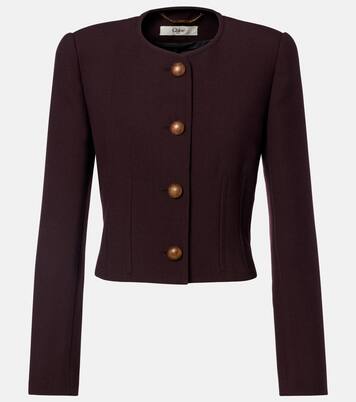 Chaqueta de crepé de lana virgen | Chloé