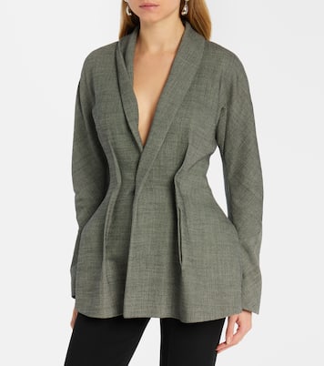 Draped wool-blend blazer | Magda Butrym
