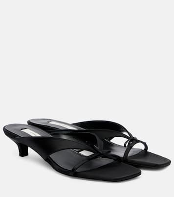 Bow-detail satin thong sandals | Toteme