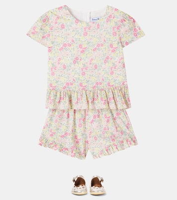 Ensemble top et short en coton à fleurs | Tartine et Chocolat
