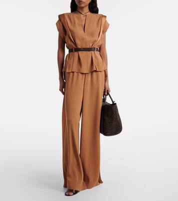 Crêpe wide-leg pants | Max Mara