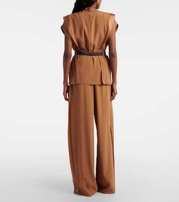 Crêpe wide-leg pants | Max Mara