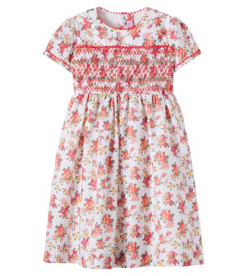Soraya smocked linen and cotton dress | La Coqueta