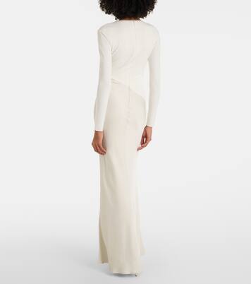 Robe aus Satin und Jersey | Roland Mouret