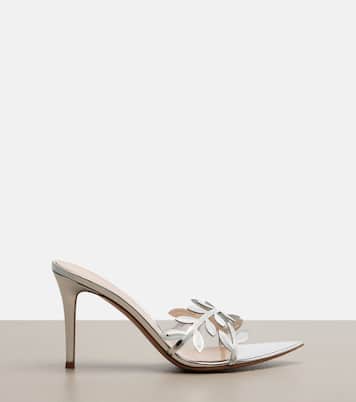 Flavia metallic leather mules | Gianvito Rossi