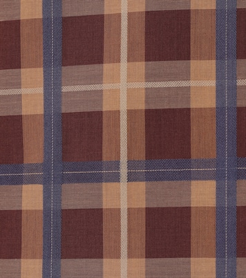 Keshi checked cotton-blend minidress | Staud