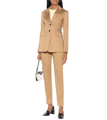 Blazer in cotone stretch | Prada