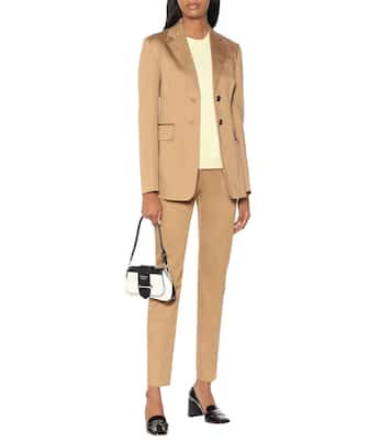 Blazer in cotone stretch | Prada