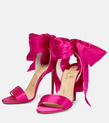 Sandalen Vampanodo Du Desert 100 aus Satin | Christian Louboutin