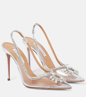 Pumps slingback Seduction 105 in PVC e pelle | Aquazzura