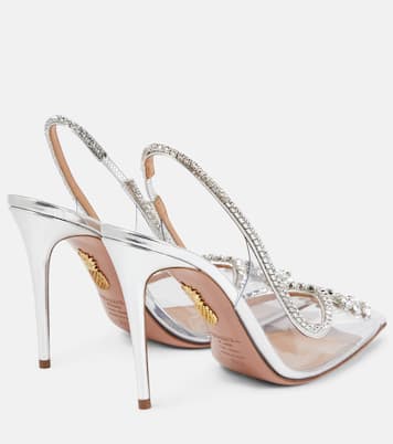 Pumps slingback Seduction 105 in PVC e pelle | Aquazzura