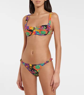 Scrunchie printed bikini bottoms | Reina Olga