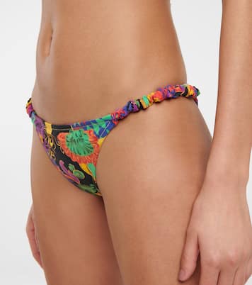 Scrunchie printed bikini bottoms | Reina Olga