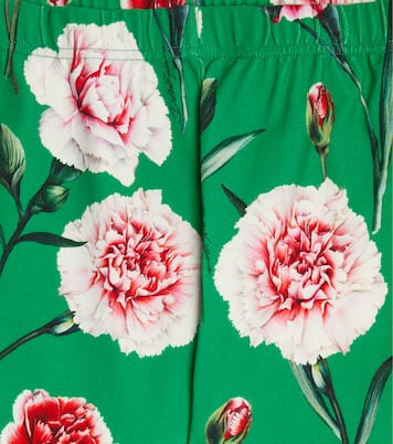 Floral cotton-blend leggings | Dolce&Gabbana Kids